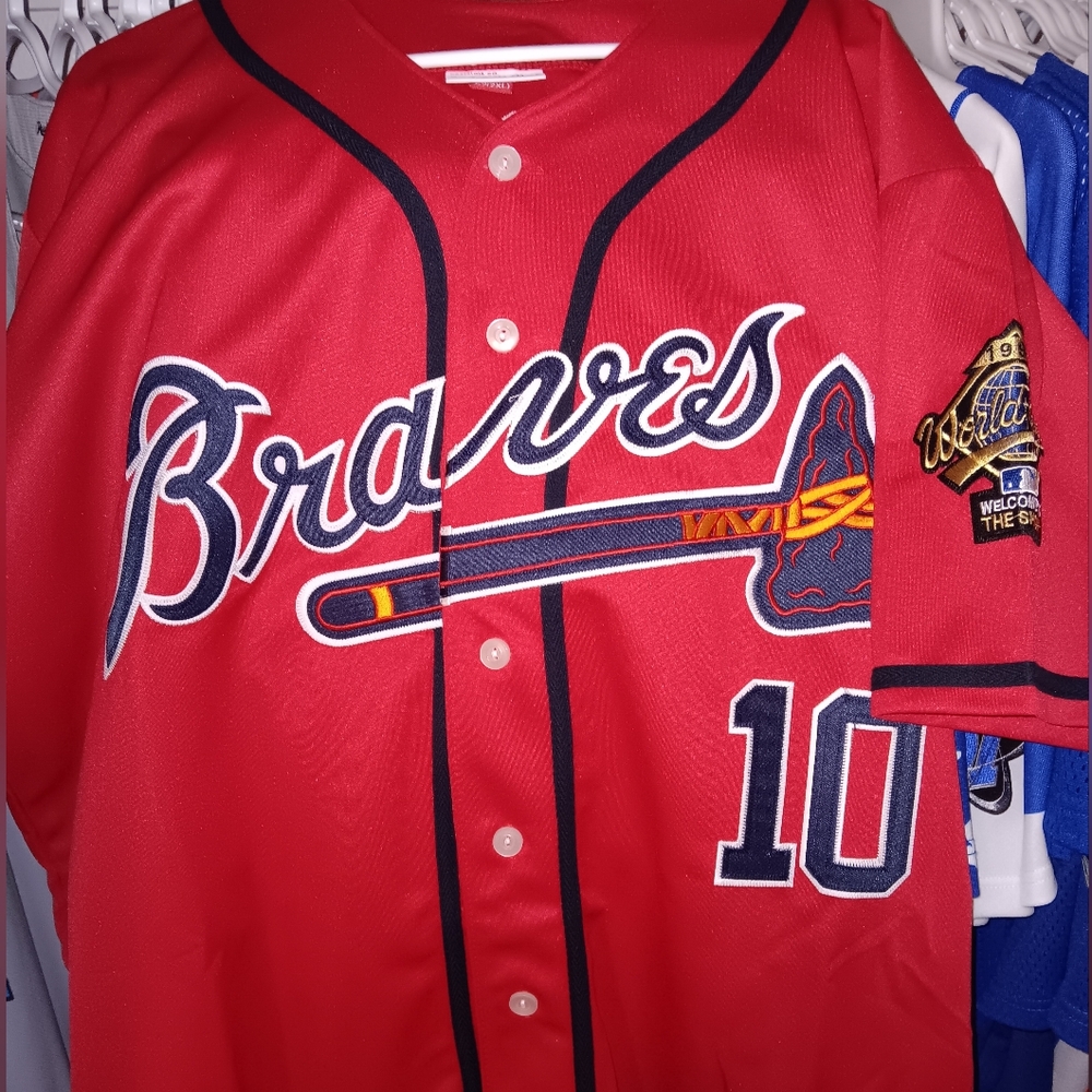 Chipper Jones Atlanta Braves 1995 World Series Jersey